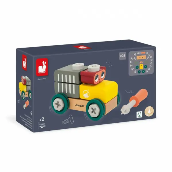 Coche Oso Brico'Kids Janod - Imagen 7