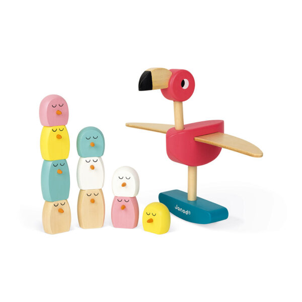 Juego de Equilibrio Flamenco Rosa Janod - Imagen 4