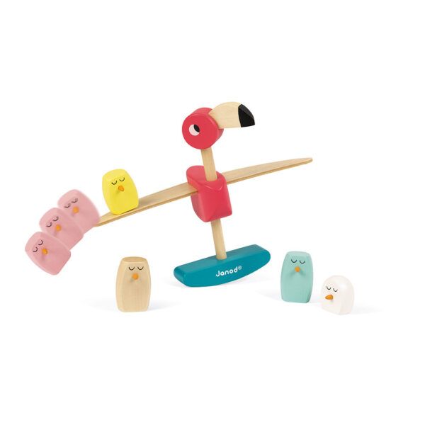 Juego de Equilibrio Flamenco Rosa Janod - Imagen 5