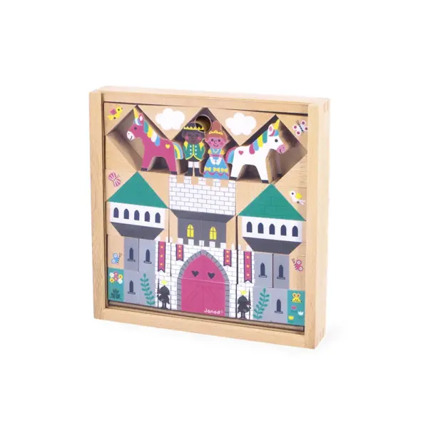 Juego de 3 bloques de madera Reino Encantado - Cross Roads Janod