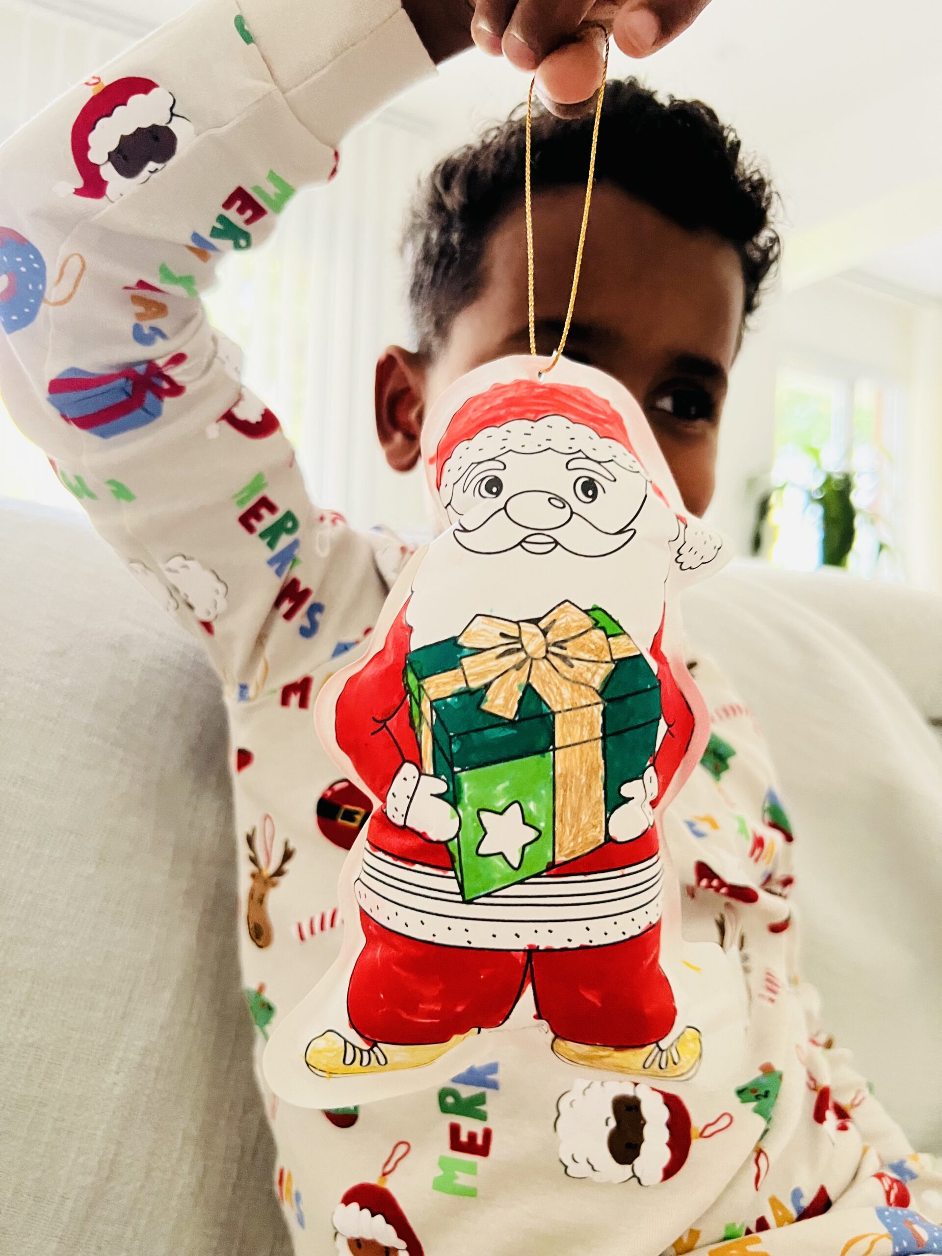 Tres inflables (Árbol + Santa + Estrella) y 3 cordones para colgar del árbol