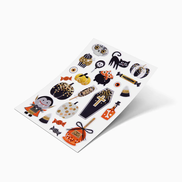 Pegatinas Relieve Acabado Oro Halloween - Imagen 2