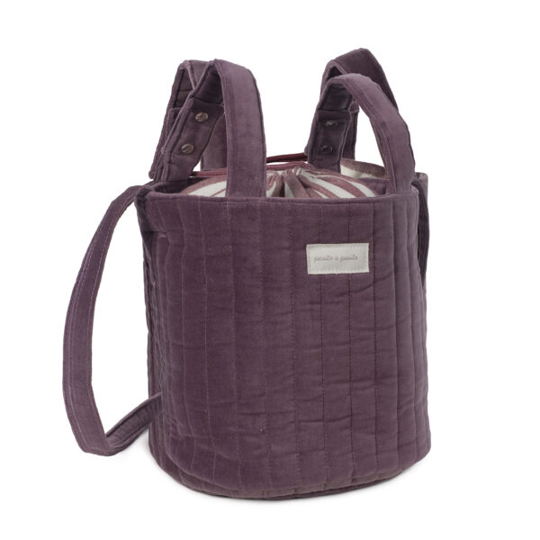 Bolsa Bucket Cherry Velvet - Imagen 2