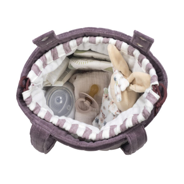 Bolsa Bucket Cherry Velvet - Imagen 6