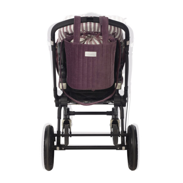 Bolsa Bucket Cherry Velvet - Imagen 7