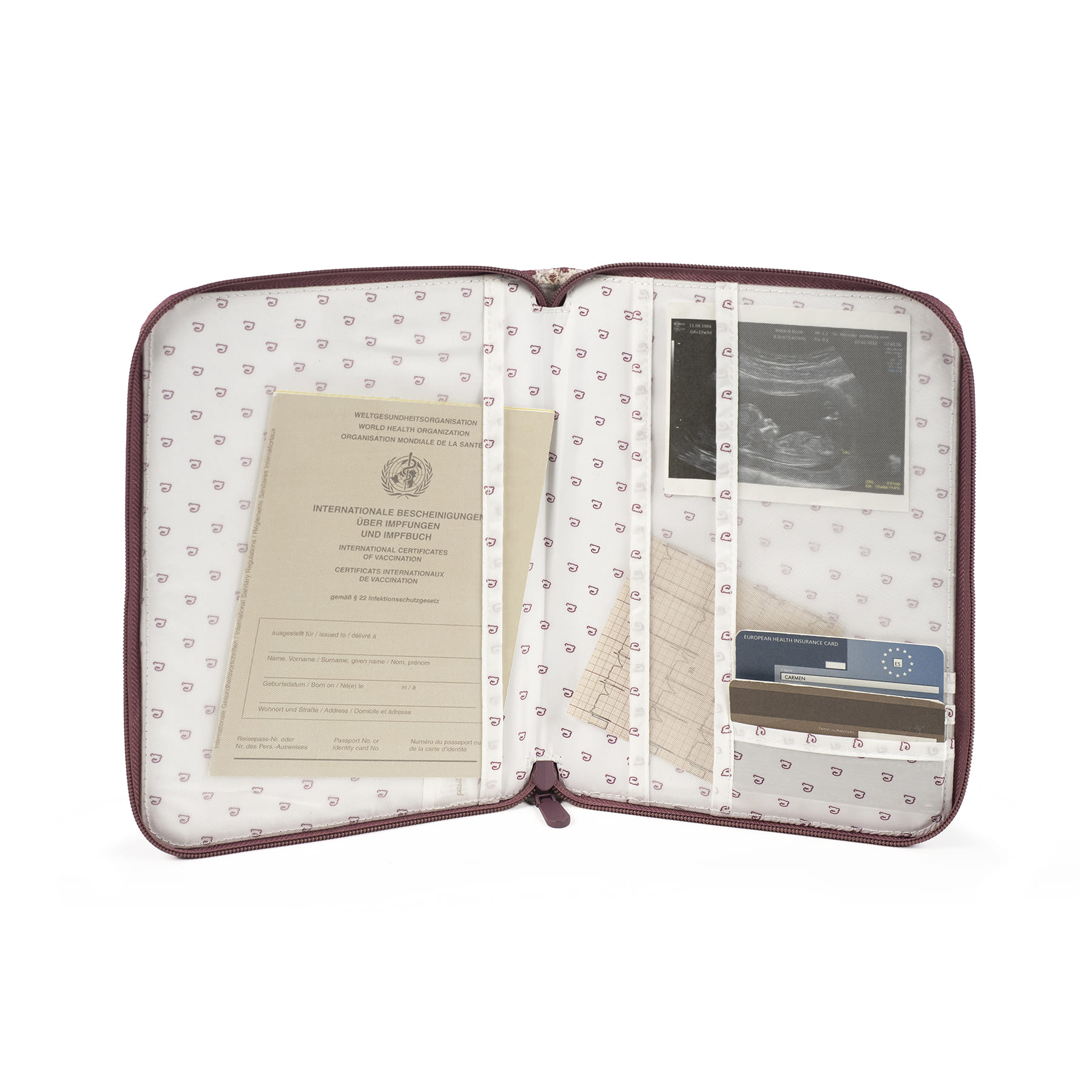 Portadocumentos Cherry Rayas - Imagen 3