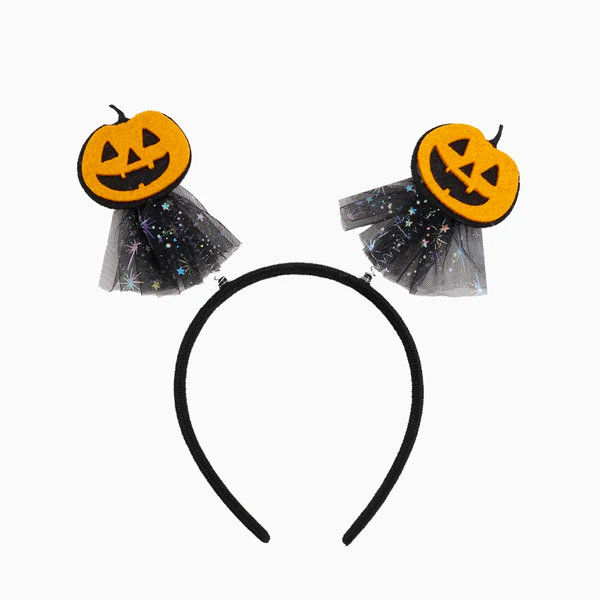 Diadema Halloween Calabaza con Tul