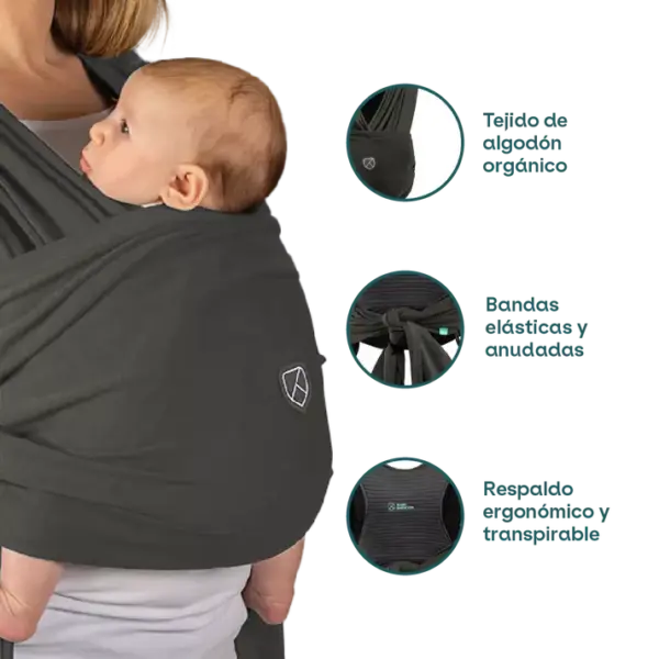 Fular portabebés Koala Cuddle Band 2 Military Green - Imagen 3
