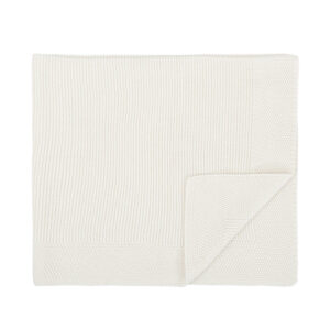 Toquilla Tricot 75x90 cm Algodón Blanco Bimbidreams