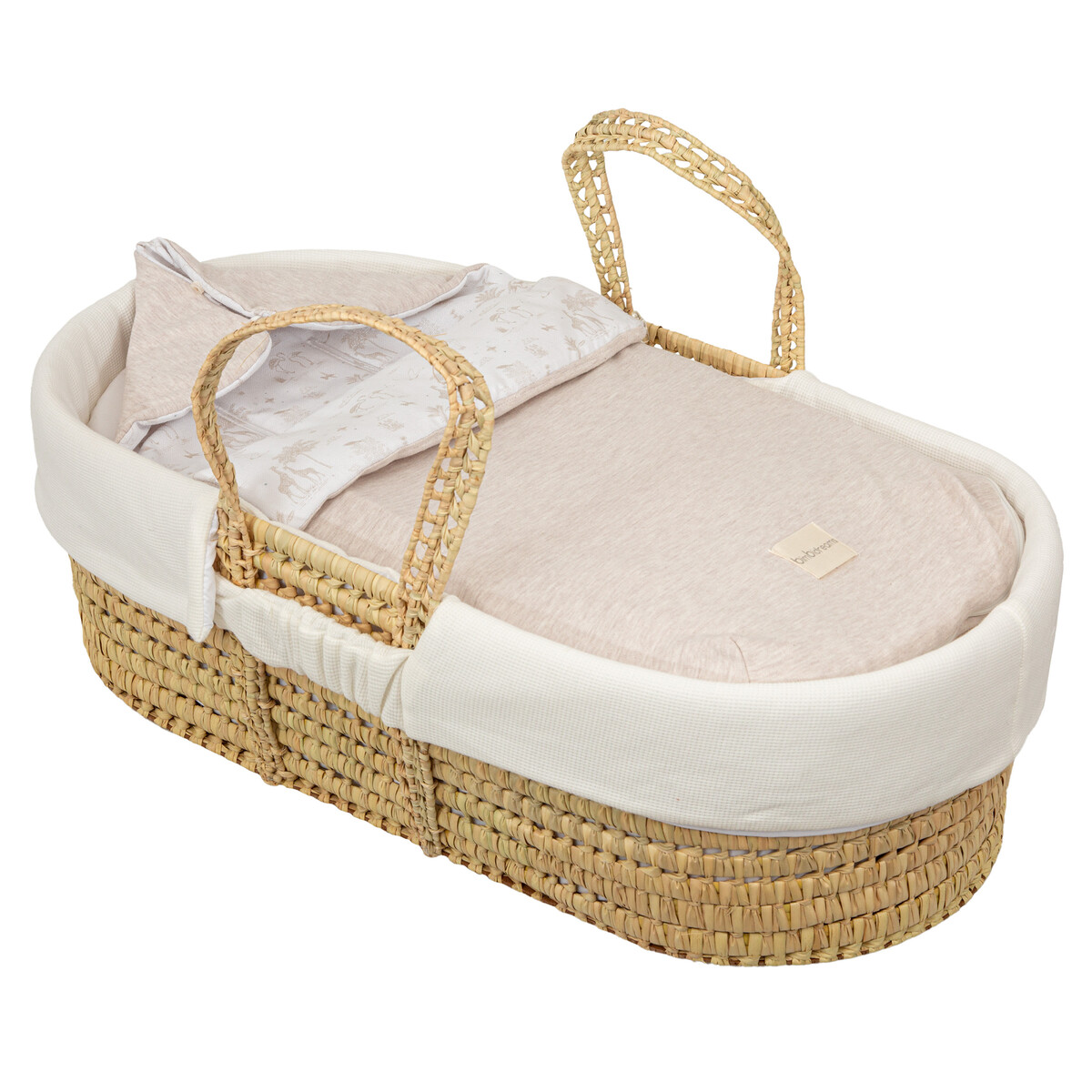 Saco Capazo con Capucha Noe Blanco/Lino BimbiDreams - Imagen 3