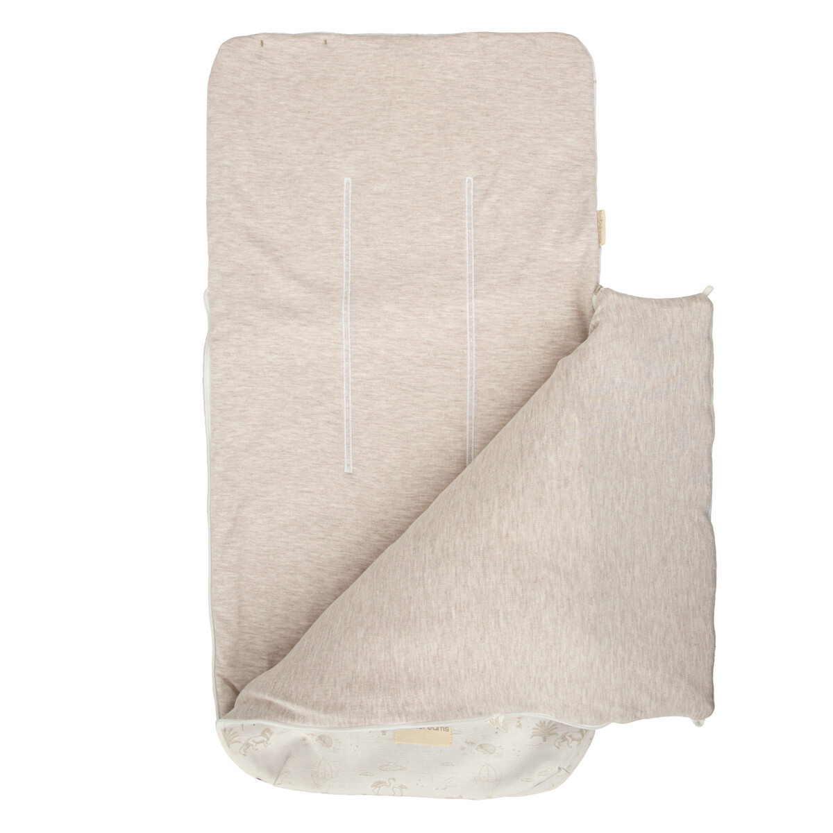 Saco Capazo con Capucha Noe Blanco/Lino BimbiDreams - Imagen 4