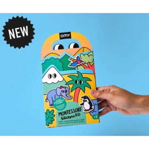 Montessori Animals con Pegatinas Reutilizables