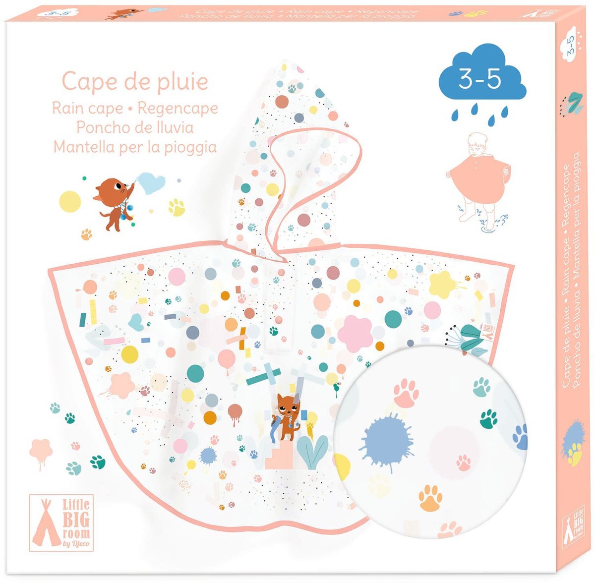 Poncho de Lluvia Gato Djeco - Imagen 2