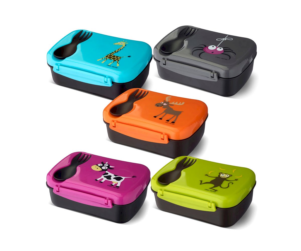 Caja de Almuerzo N'ice Box Kids Araña Grey Carl Oscar - Imagen 2