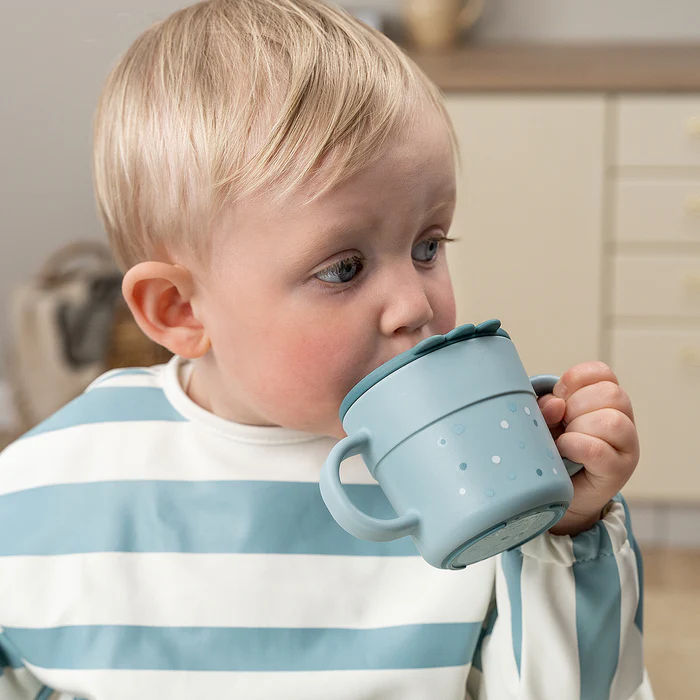 Foodie Taza con Asas Happy Dots Azul Done by Deer - Imagen 4