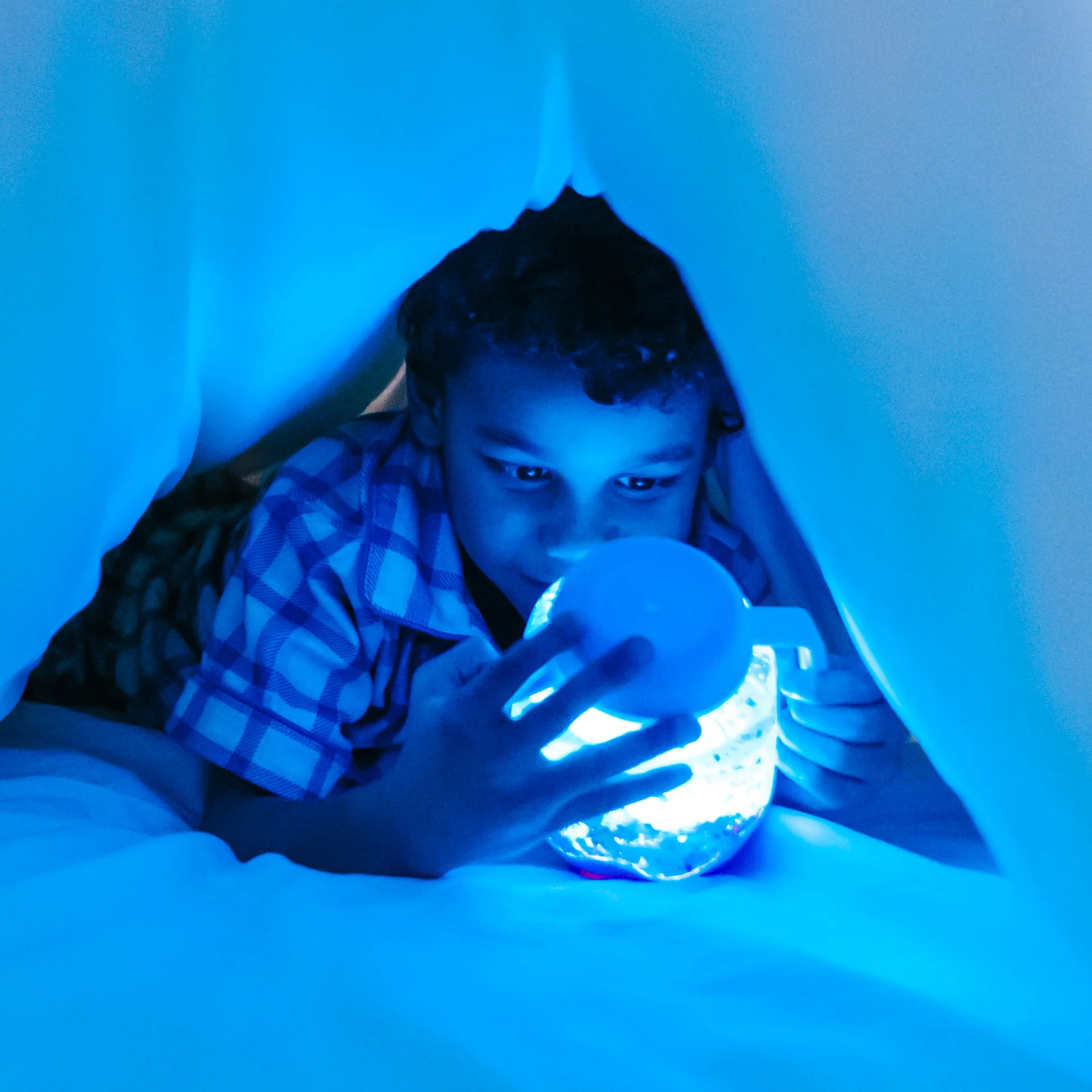 Jarra de Juego Sensorial Azul Glopals - Imagen 2