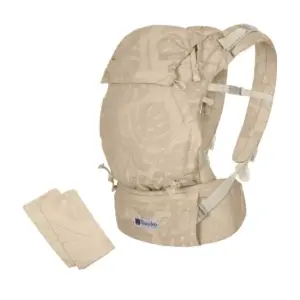 Mochila Portabebés Quokkababy E-Carrier Taupe Leaves