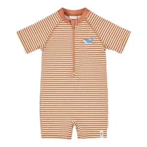 Mono Manga Corta Brown Stripe