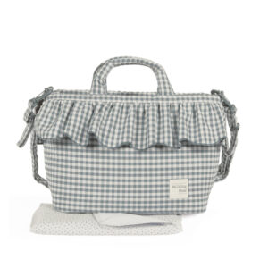 Bolsa Canastilla Praliné Vichy Matcha