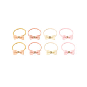 Set de 8 gomas de pelo Mini Bow