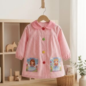 Baby Infantil con cuello y dos bolsillos Princesas