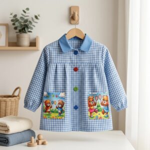 Baby Infantil con cuello y dos bolsillos Ositos
