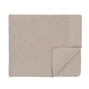 Toquilla Tricot 75x90 cm Algodón Rosa Empolvado