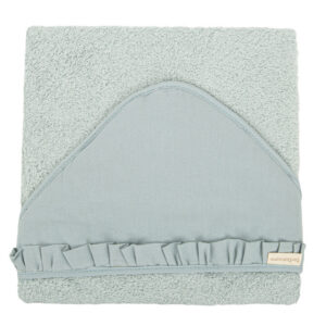 Capa de Baño Bebé 100x100 cm Algodón Azul Grisáceo Stone Washed