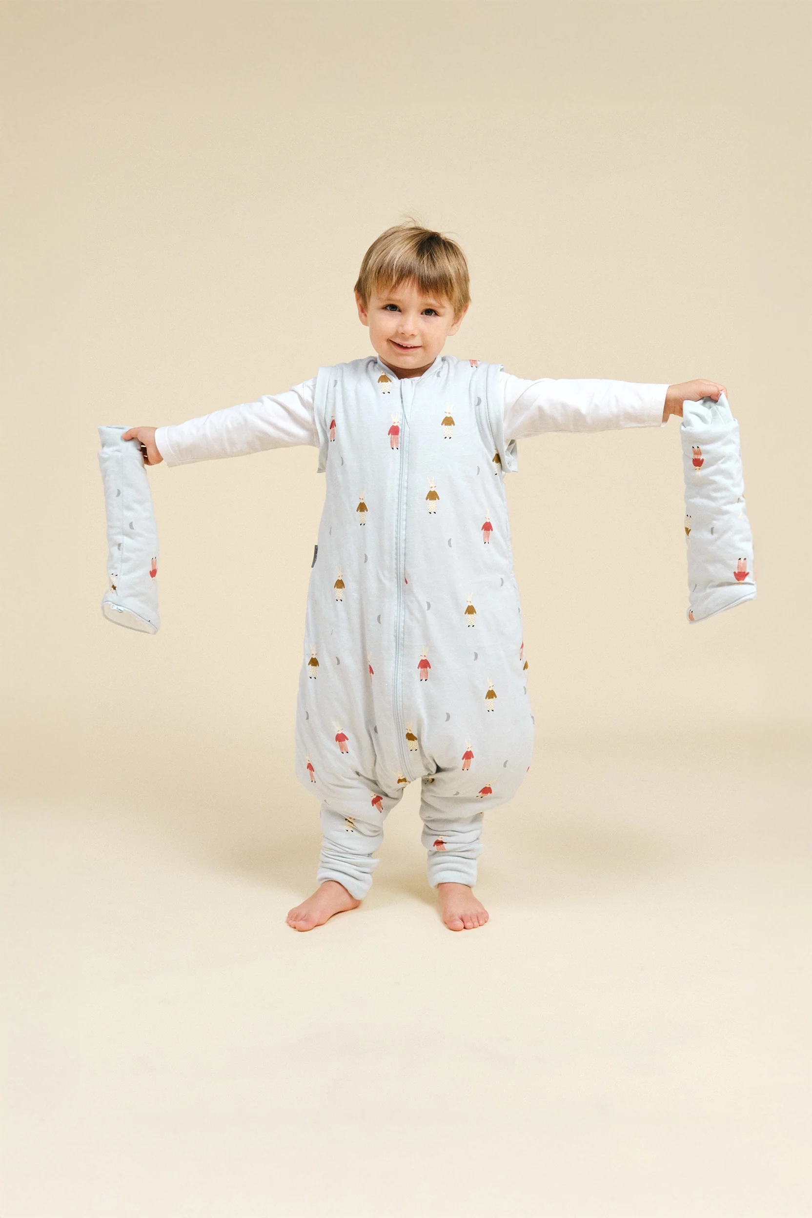 Pijama Manta con calcetines antideslizantes - Sleepy Bunnies - TOG 2.5 - Imagen 5