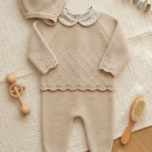 Conjunto Bebé Polaina + Capota Tostado