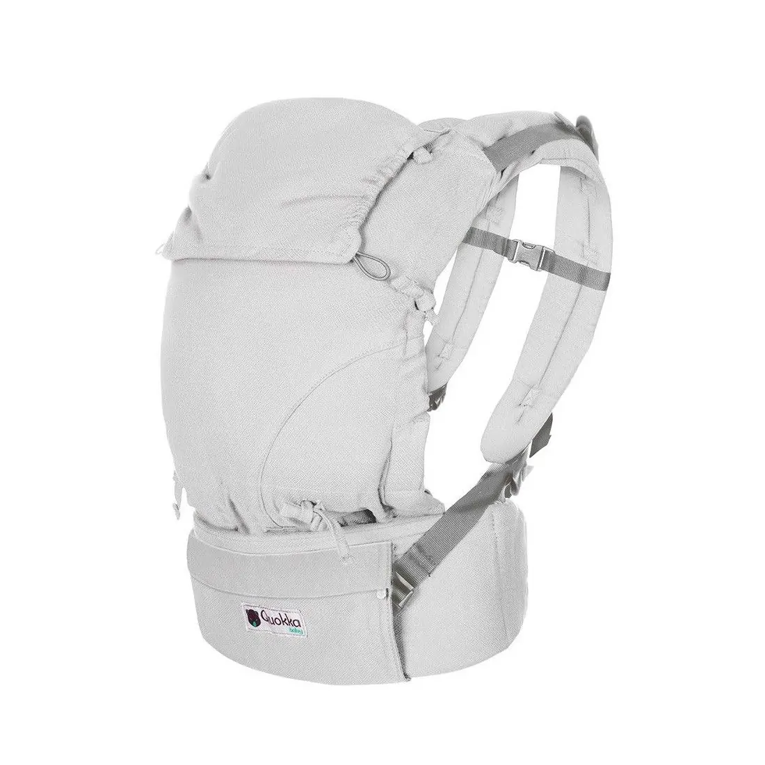 Mochila Portabebés Quokkababy E-Carrier Silver Diamond - Imagen 5